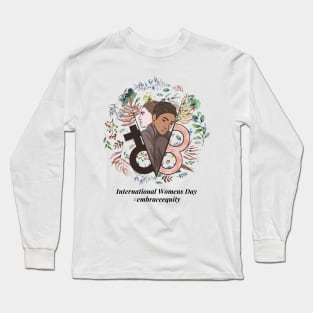 embrace equity international women's day 2023 Long Sleeve T-Shirt